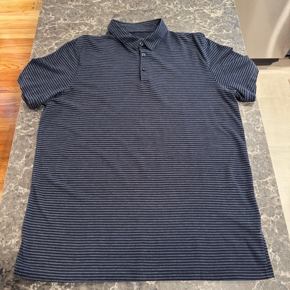 H&M Other - H&M 3 Button Polo (Navy With Black Stripes)